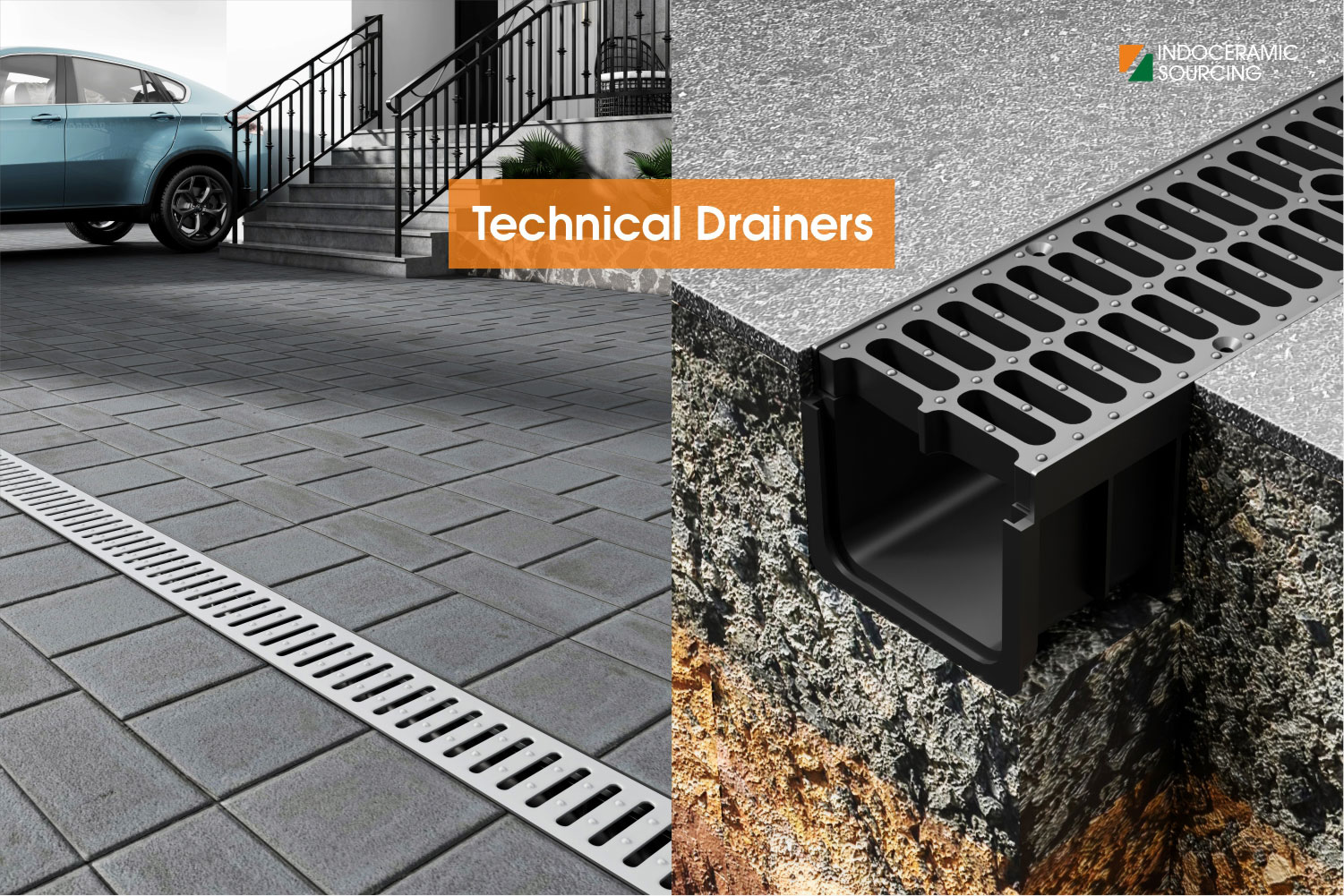 Technical Drains made of Metal and Plastic