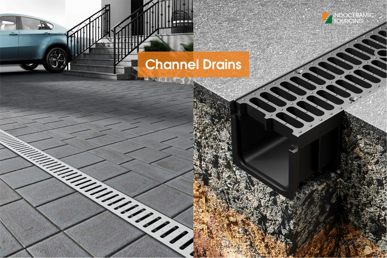 Technical-Channel-Drains---Indoceramic-Sourcing-Services - Technical Channel Drains made of Metal and Plastic